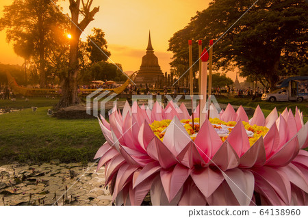 ASIA THAILAND SUKHOTHAI LOY KRATHONG, ASIA THAILAND SUKHOTHAI LOY KRATHONG, 64138960