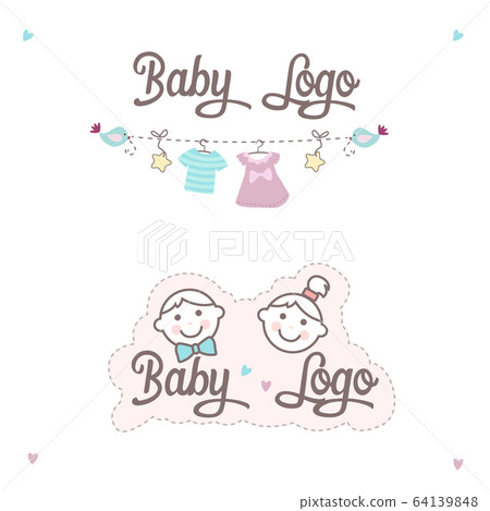 Vector children illustration for a logo. Vector children illustration for a logo. 64139848