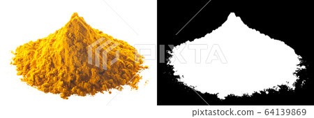 Turmerice powder ground c.longa rhizome pile, 64139869