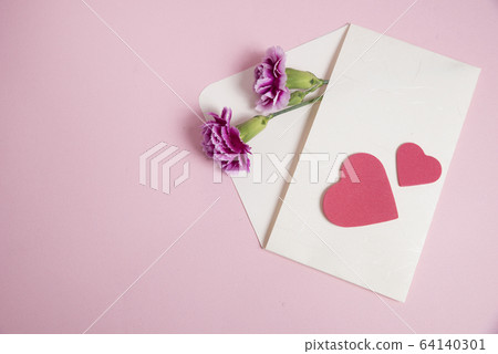 Mother's day card with carnations 64140301