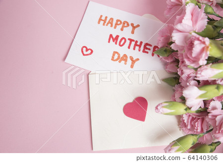 母親節卡片與康乃馨 母親節卡片與康乃馨 64140306