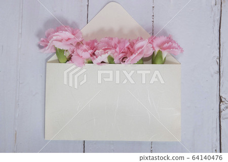 Mother's day card with carnations Mother's day card with carnations 64140476