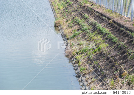 Pond revetment block 64140953