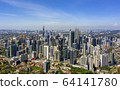 Aerial view of Kuala Lumpur cityscapes skyline 64141780