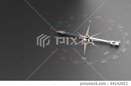Business Guidance Or Orientation Concept. Compass 64142021