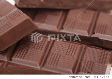 Chocolate bars background 64142134