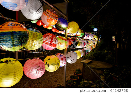 三峽廣行宮關聖帝君廟元宵燈會燈籠天燈 64142768