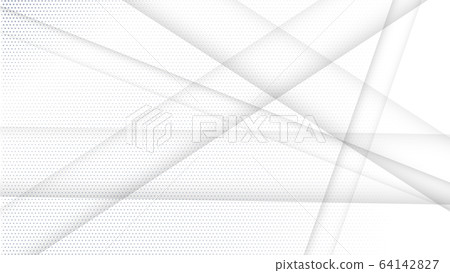 Abstract white and gray gradient background. Halftone dots design background. Gray dotted halftone backdrop. Vector Illustration. Geometric backdrop. Dotted texture template. Dots grunge texture. 64142827