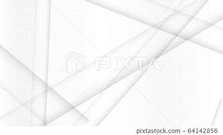 Abstract white and gray gradient background. Halftone dots design background. Gray dotted halftone backdrop. Vector Illustration. Geometric backdrop. Dotted texture template. Dots grunge texture. 64142856