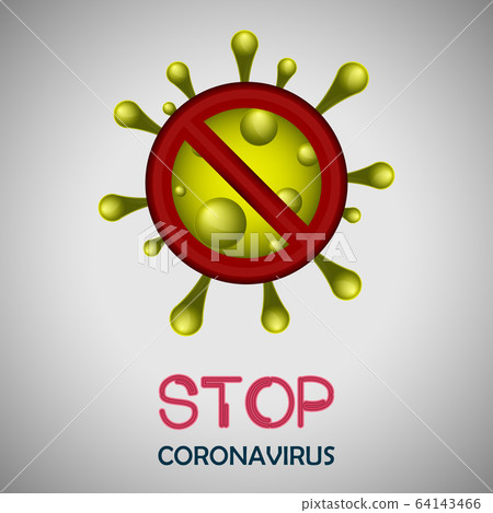 Stop coronavirus poster - Stock Illustration [64143466] - PIXTA