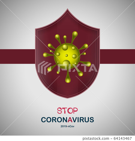 Stop coronavirus poster - Stock Illustration [64143467] - PIXTA