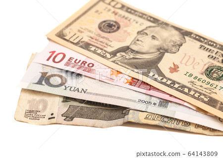 American dollars, European euro,Chinese yuan and American dollars, European euro,Chinese yuan and 64143809