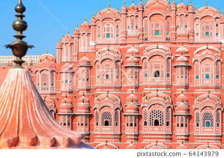 Hawa Mahal or Palace of the Winds in Jaipur Hawa Mahal or Palace of the Winds in Jaipur 64143979