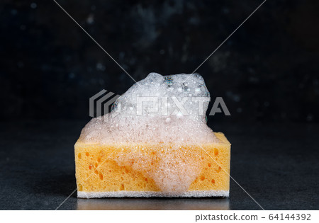 Sponge for washing dishes with foam 64144392