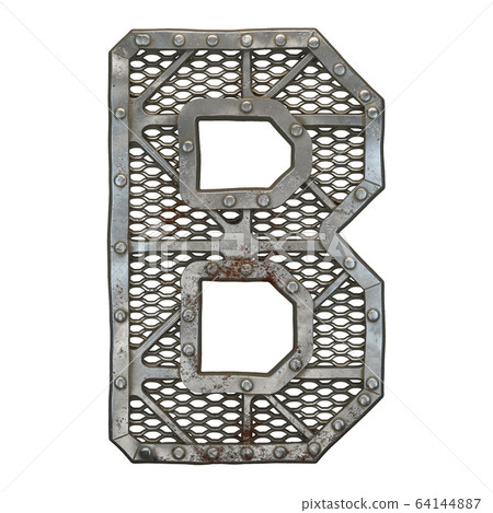 Mechanical Alphabet Made From Rivet Metal With...-插圖素材 [64144887] - PIXTA圖庫