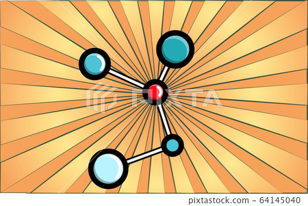 Medical chemical scientific model of a molecule Medical chemical scientific model of a molecule 64145040