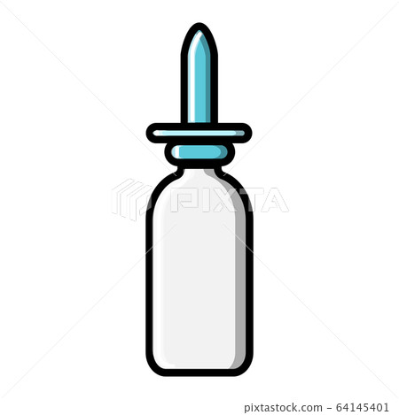 Small medical pharmacetic nasal drops 64145401