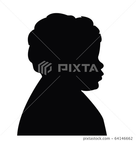 a baby head silhouette vector a baby head silhouette vector 64146662