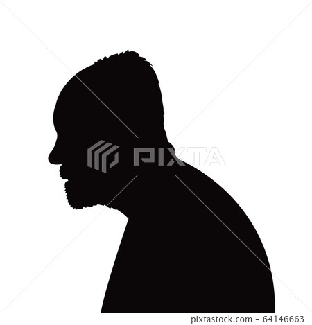 a man head silhouette vector a man head silhouette vector 64146663
