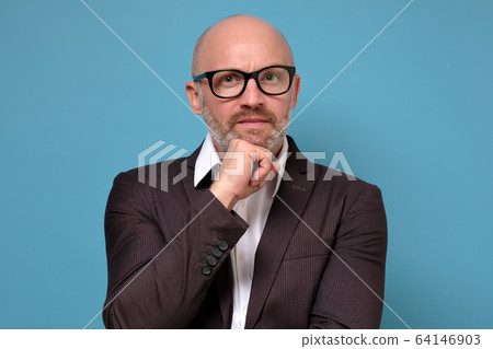 handsome caucasian mature man in suit portrait handsome caucasian mature man in suit portrait 64146903