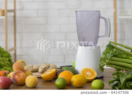 Make your own detox cocktail at home, blender, fresh fruits Make your own detox cocktail at home, blender, fresh fruits 64147306
