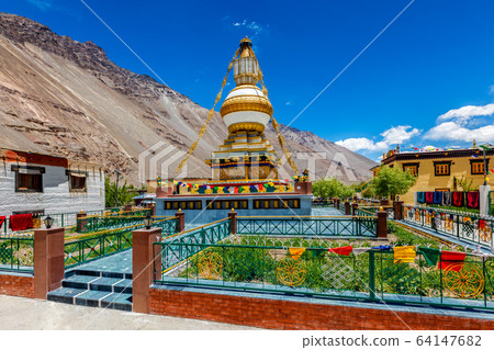 Buddhist gompa in India Buddhist gompa in India 64147682