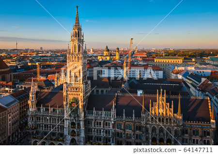 Aerial view of Munich, Germany 64147711