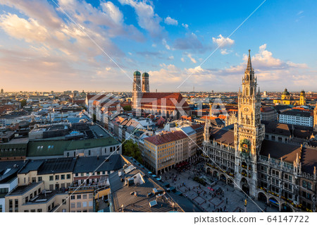 Aerial view of Munich, Germany 64147722