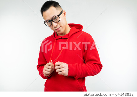 confident cool guy in glasses for vision poses on an isolated background with copy space confident cool guy in glasses for vision poses on an isolated background with copy space 64148032