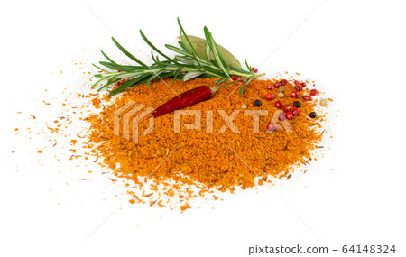 Pile of Gyros Kebap Spices and Herbs Powder Mix 64148324