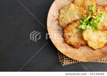 Potato Pancakes, Draniki, Deruny, Potato Latkes or 64148466