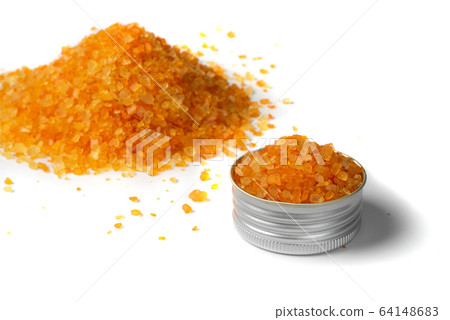 Aromatic Colorful Spa Bath Salts on White 64148683