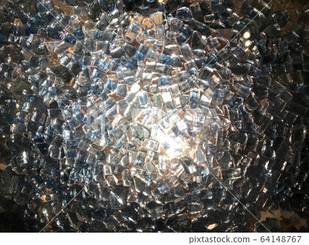 The texture of brilliant beautiful glass The texture of brilliant beautiful glass 64148767