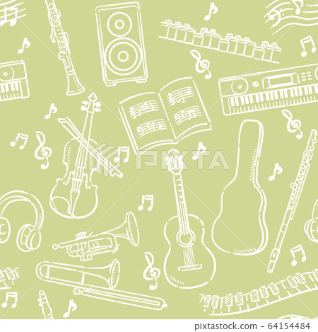Pattern material for music-related items such as musical instruments Pattern material for music-related items such as musical instruments 64154484