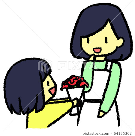 Parent and child of Mother's Day Parent and child of Mother's Day 64155302