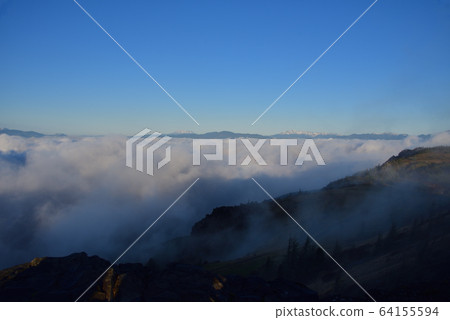 Mountains in the Alps seen from Miigahara 64155594