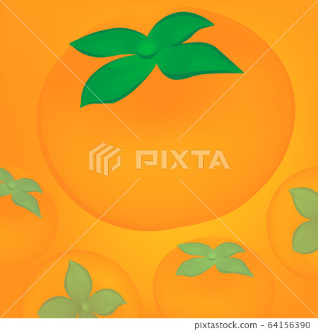 Persimmon orange background Persimmon orange background 64156390
