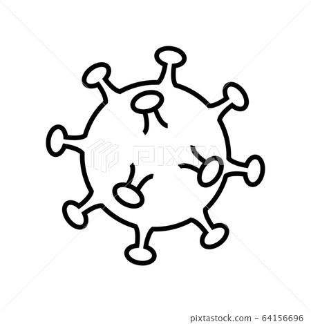 Black and white volumetric icon of harmful Black and white volumetric icon of harmful 64156696