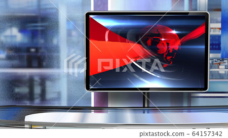 3D rendering background is perfect for any type of news or information presentation. The background features a stylish and clean layout  64157342