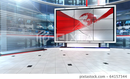 3D rendering background is perfect for any type of news or information presentation. The background features a stylish and clean layout  64157344
