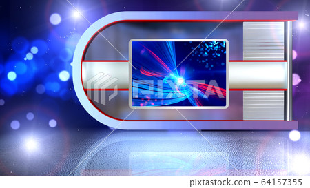 3D rendering background is perfect for any type of news or information presentation. The background features a stylish and clean layout  64157355