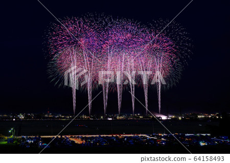 National Fireworks Competition "Special Star Mine with Opening Niagara" 64158493