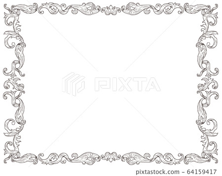 僅Frame_Medieval pattern_Line 64159417