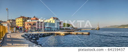 Embankment of the Canakkale in Turkey 64159437