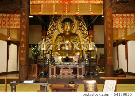 Buddha statue of Buddha in Chusonji main hall Buddha statue of Buddha in Chusonji main hall 64159930