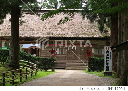 Hakusan Shrine Noh Theater at Chusonji Temple 64159934