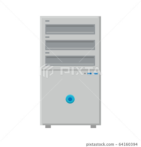 Vector illustration of white flat icon simple 64160394