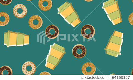 Seamless pattern, texture from different  64160397