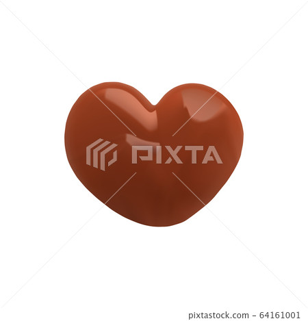 The shape of a heart. 64161001