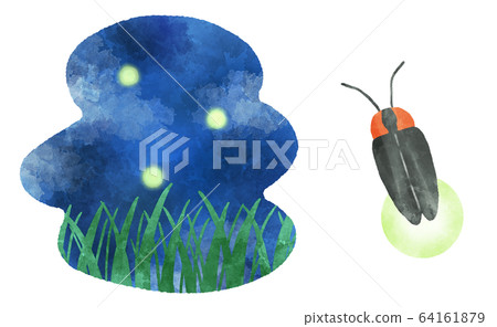 Firefly illustration watercolor style 64161879